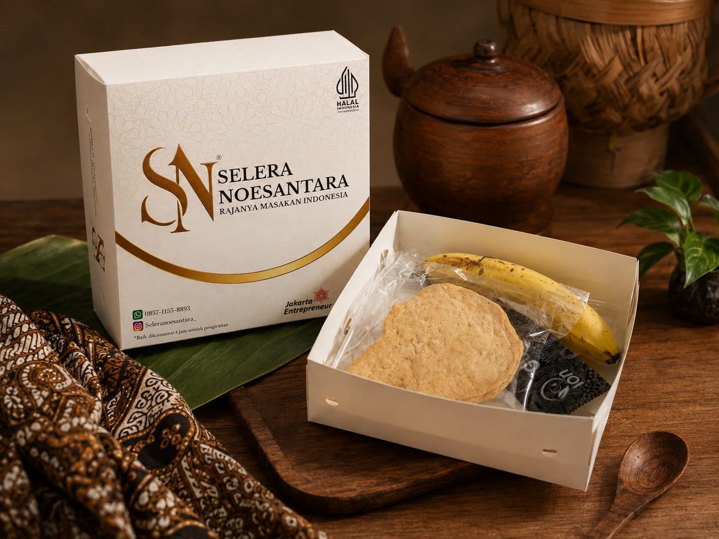 Snack box kemasan tampak samping